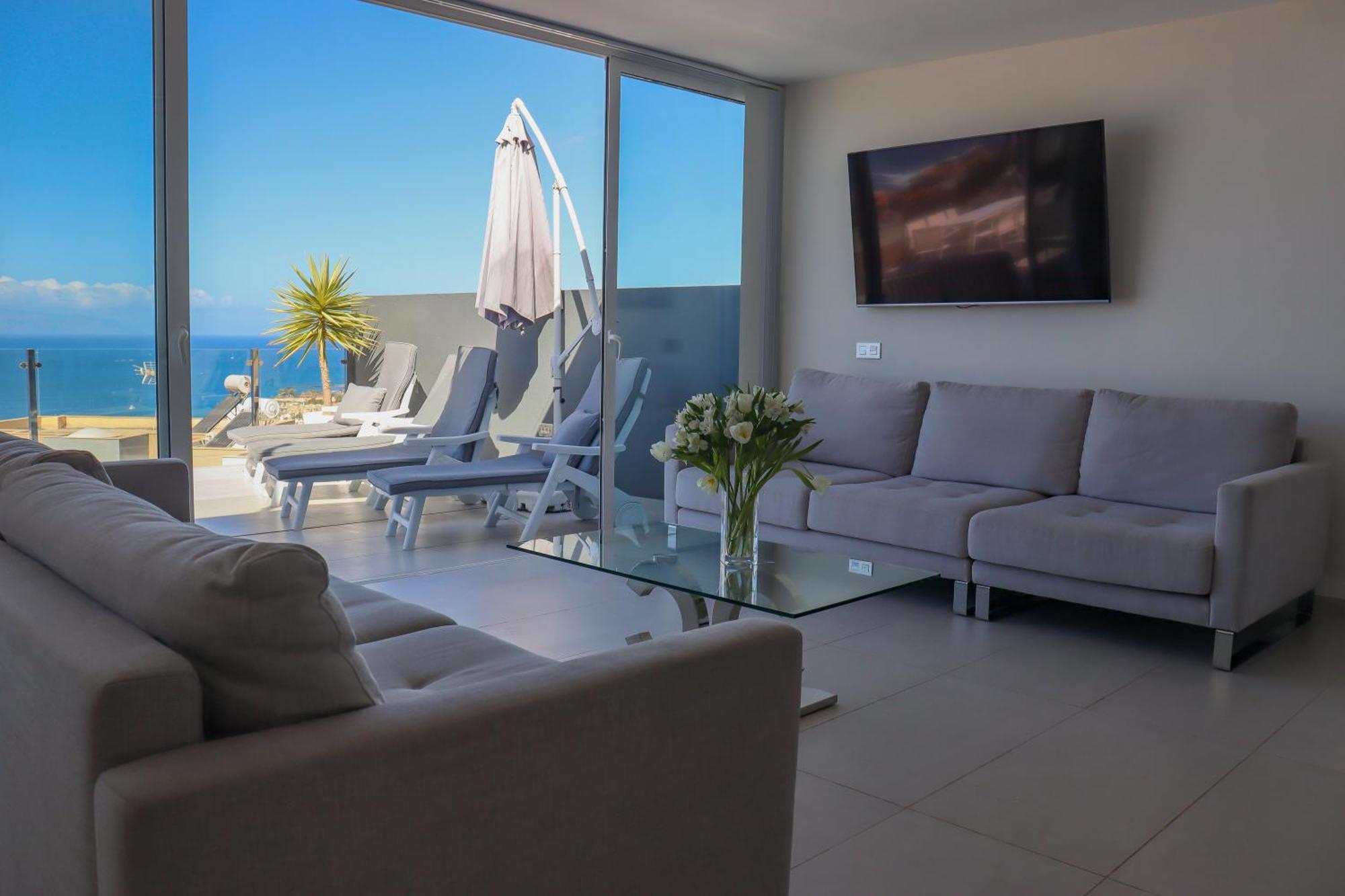 Azure Sky Villa - Panoramic Ocean View, Luxury, San Eugenio Costa Adeje  Extérieur photo