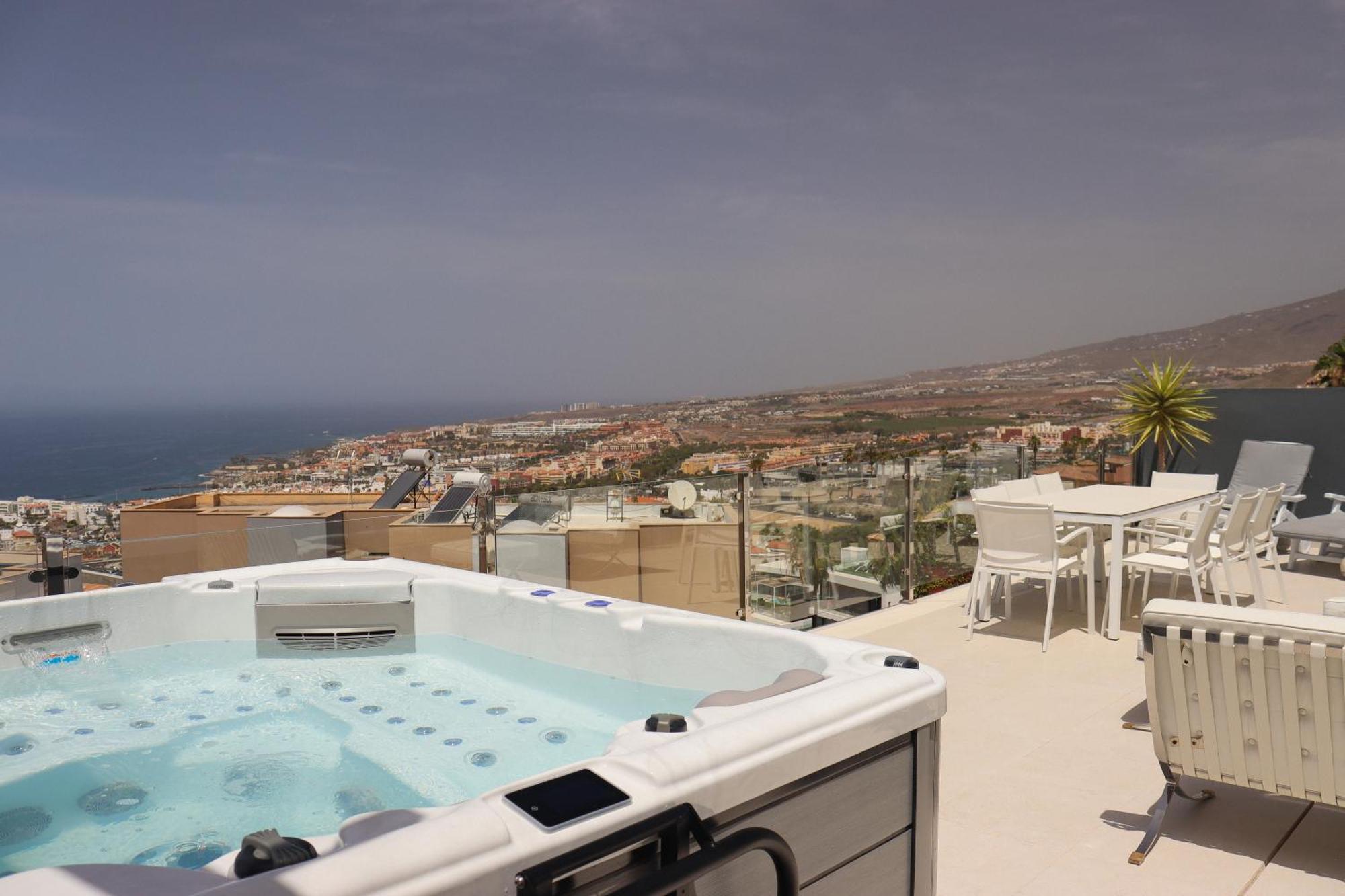 Azure Sky Villa - Panoramic Ocean View, Luxury, San Eugenio Costa Adeje  Extérieur photo